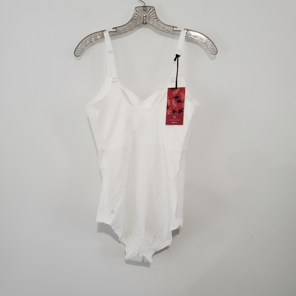 HONEYLOVE NWT White Liftwear Cami Body Suit Size Medium - Picture 2 of 7